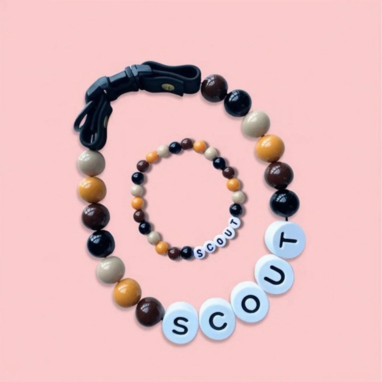 PawBond™ – Personalized Pet Collar & Matching Bracelet Set 🐾💖