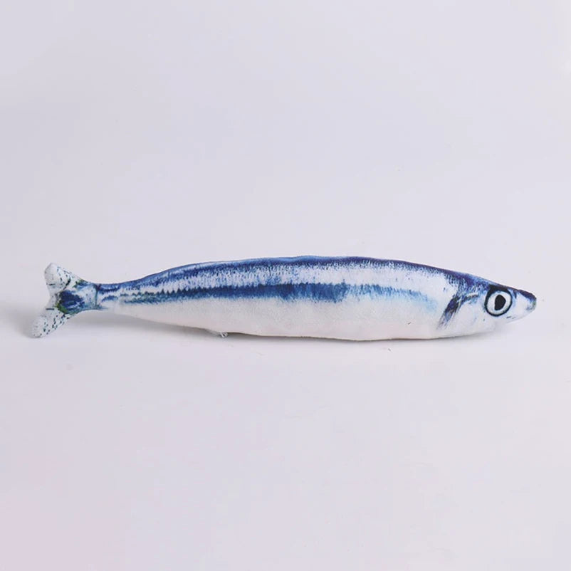 20 cm Realistic Plush Fish Cat Toy