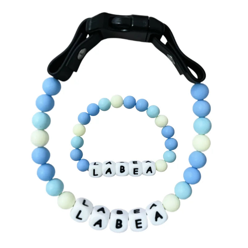 PawBond™ – Personalized Pet Collar & Matching Bracelet Set 🐾💖