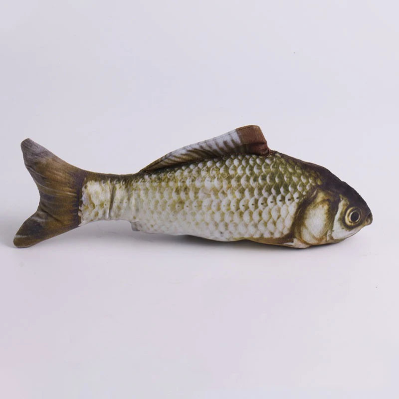 20 cm Realistic Plush Fish Cat Toy