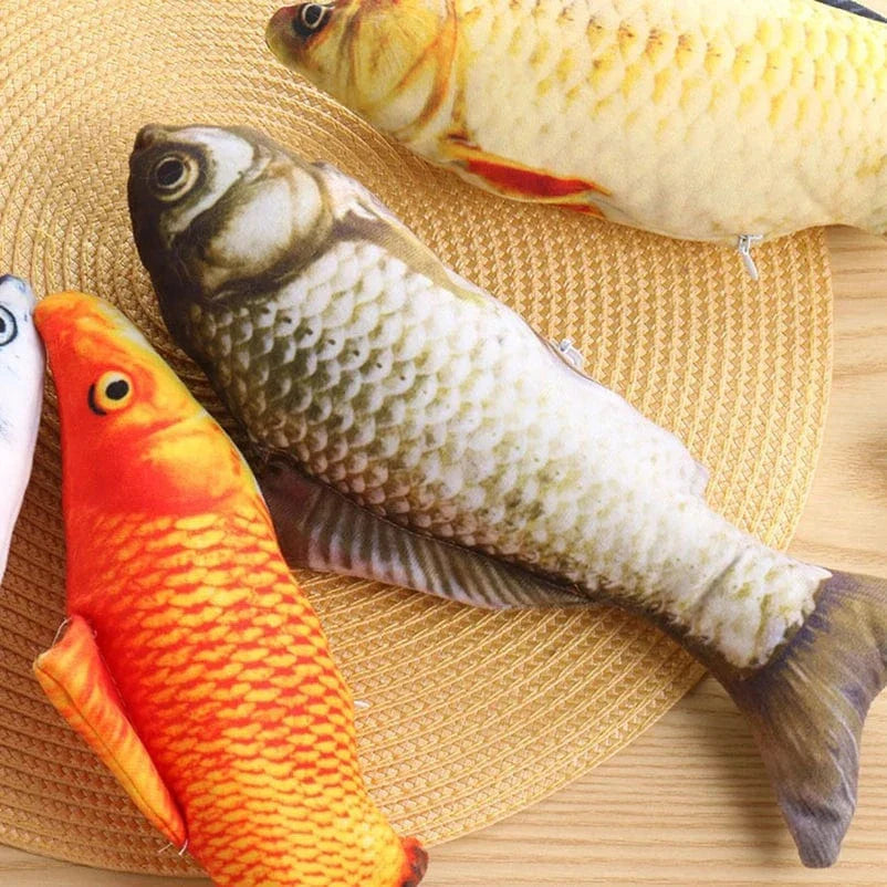 20 cm Realistic Plush Fish Cat Toy