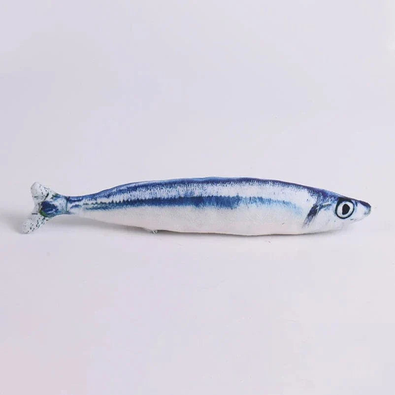 20 cm Realistic Plush Fish Cat Toy